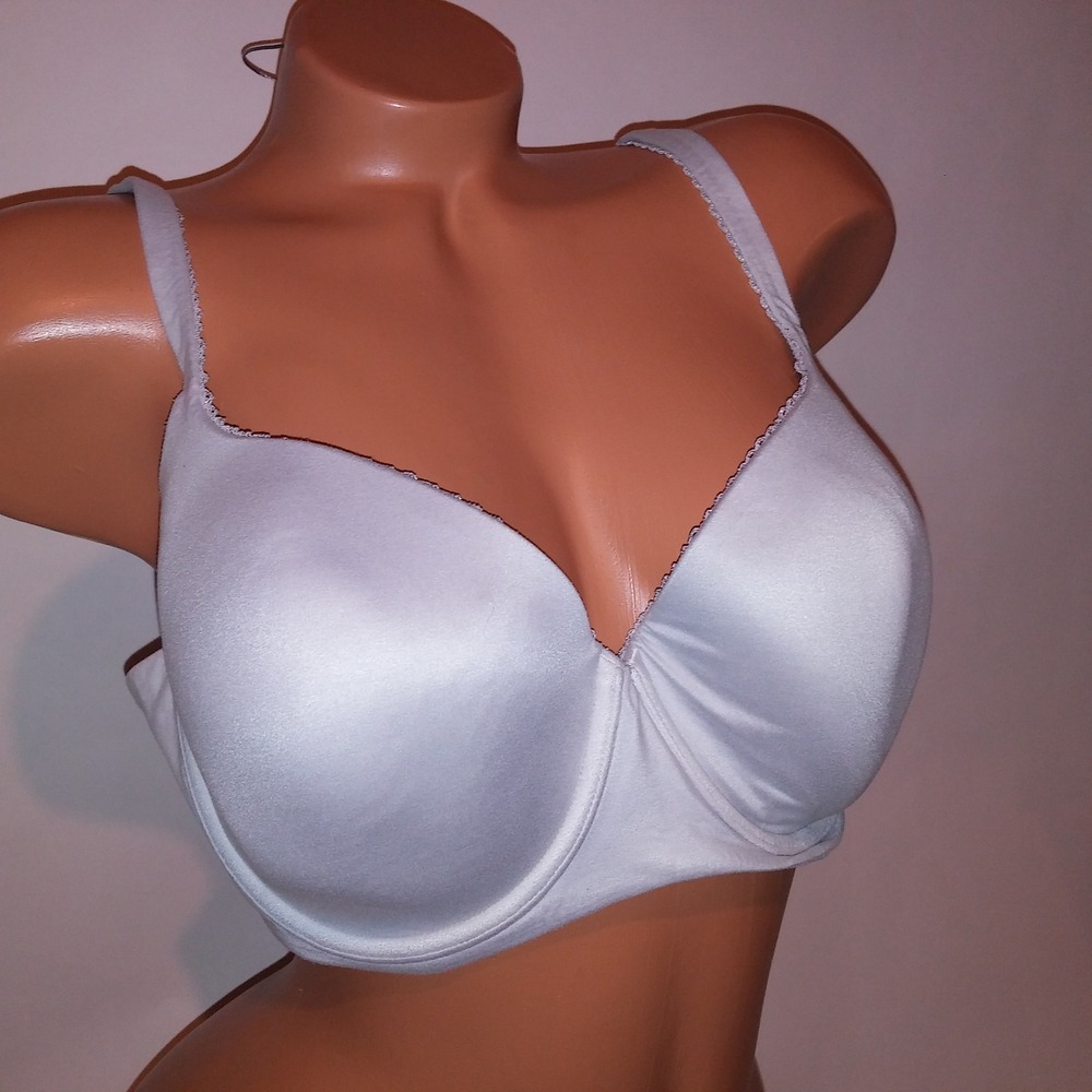 Victoria Secret Bra 38DD Lined Demi Light Gray Body by Victoria Underwire